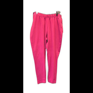 Jessica London Hot Pink Fuchsia Stretch Pants Elastic Waist Plus Size 22 - 24